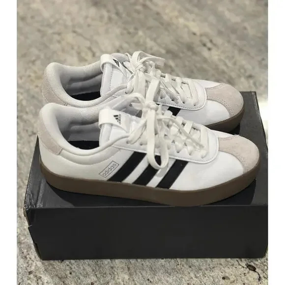 adidas gazelle silver green womens Hampton Stripe Lace Up Sneaker